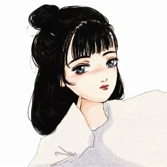 短发 女孩 卡通 头像