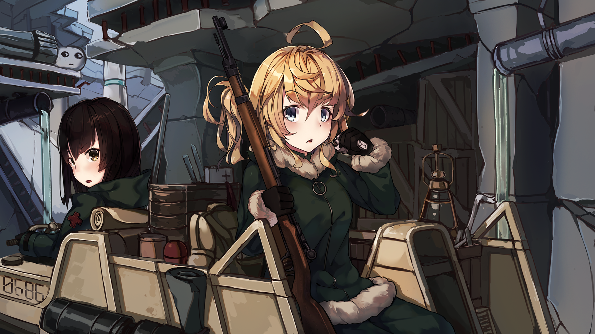 少女终末旅行 绘师:妖怪名取(pixiv id=85… - 堆糖,美图壁纸兴趣社区
