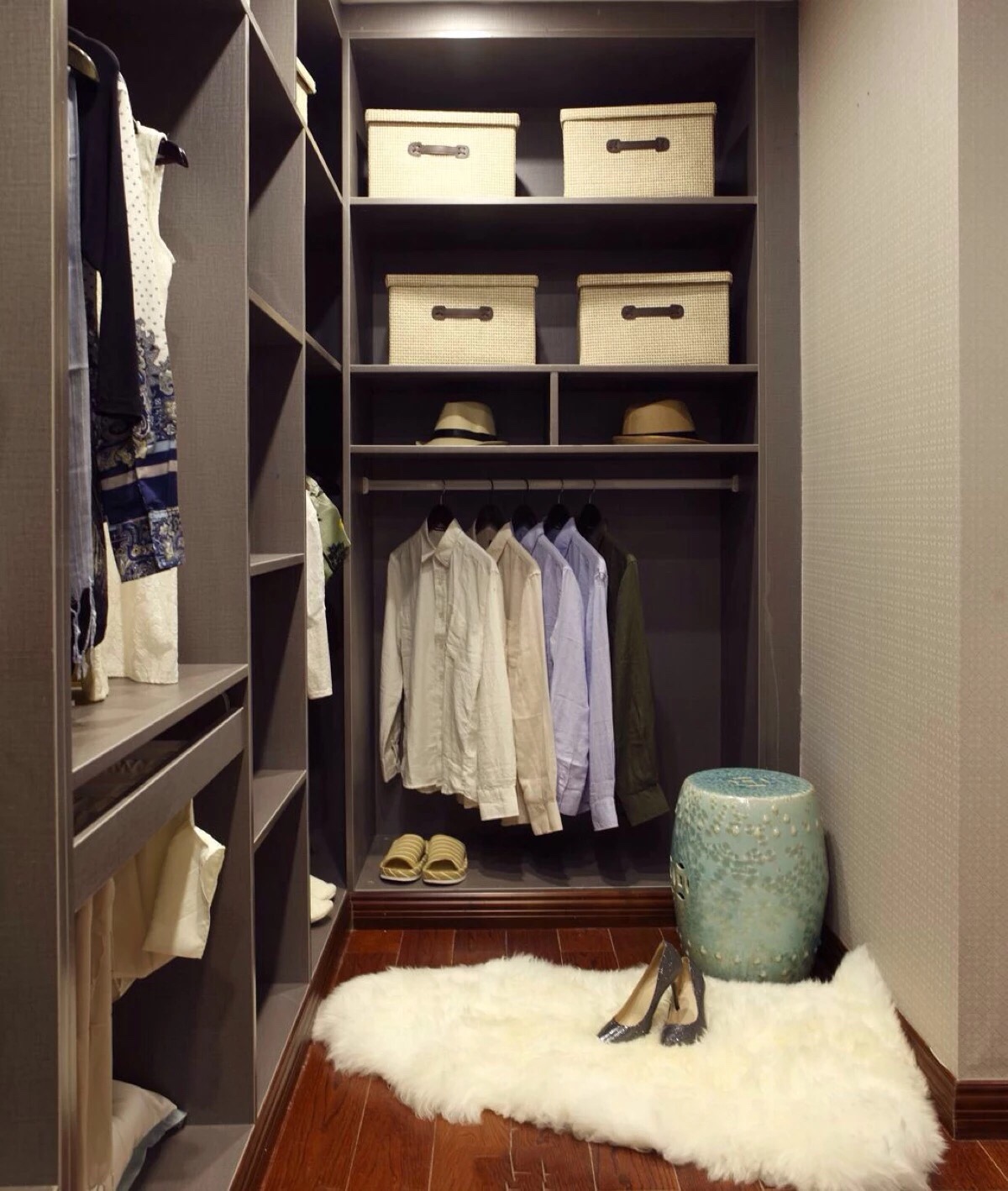 衣帽间 衣柜 l型