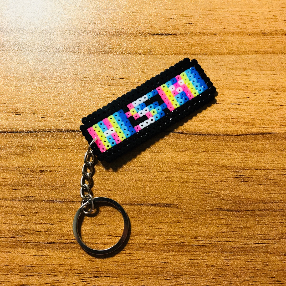 拼豆##像素风拼豆钥匙扣##电子迷幻风姓名条