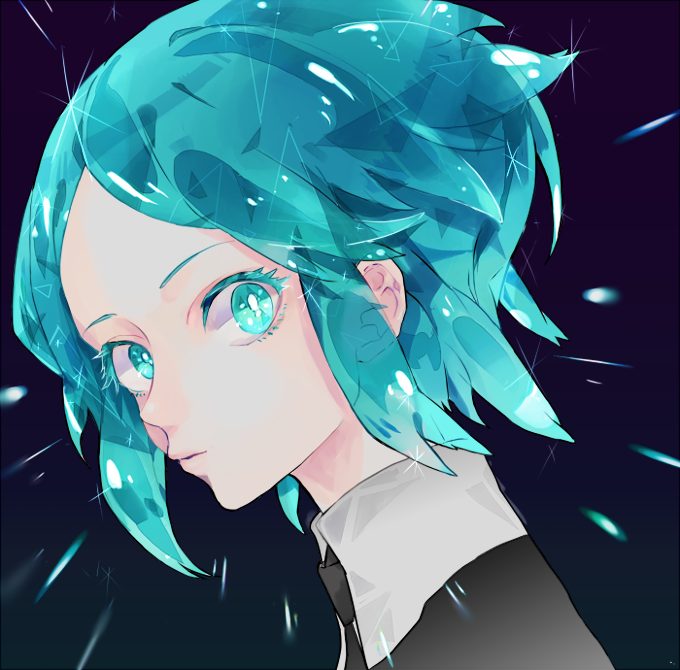 [宝石之国] phosphophyllite磷叶石 法斯(via p站id=93756)