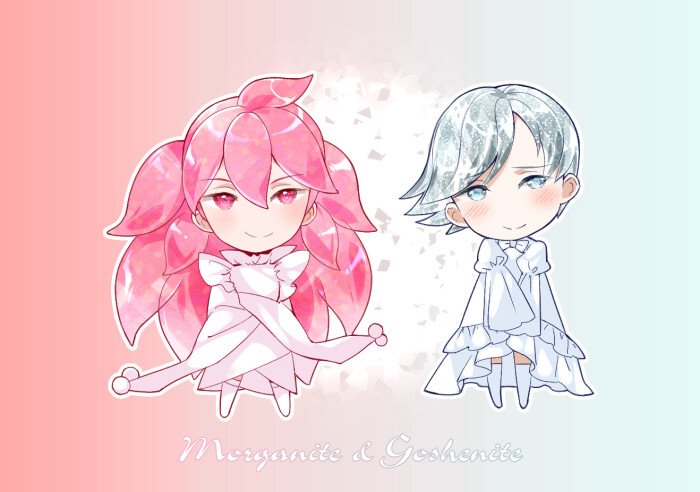 [宝石之国] 摩根石×透绿柱石(via p站id=3202656)