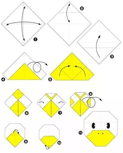 折纸鸭子图解图片