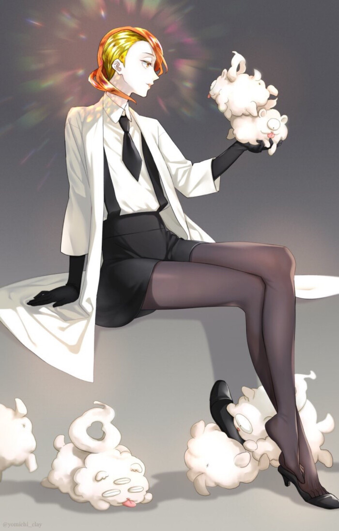 宝石の国 金红石 庸医 绘师 : yomichi @yomichi_clay 侵删 宝石之国