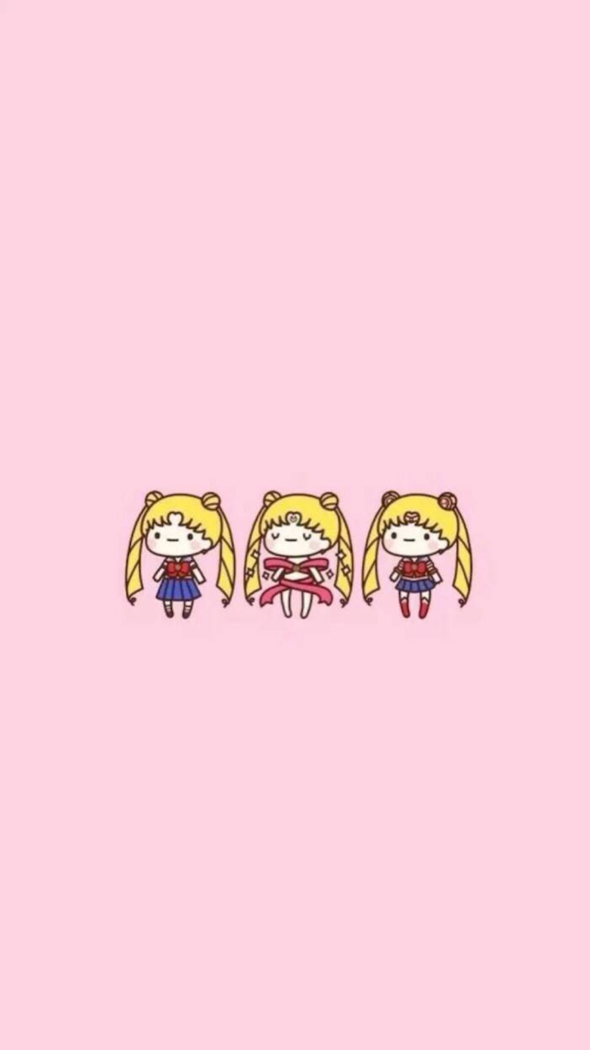 q版美少女战士粉色壁纸