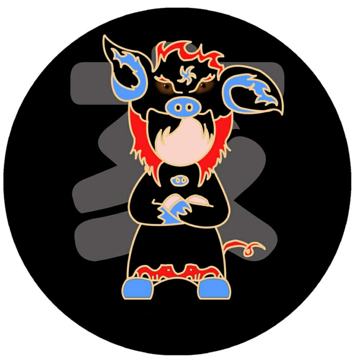 图案子作品*十二生肖——亥猪