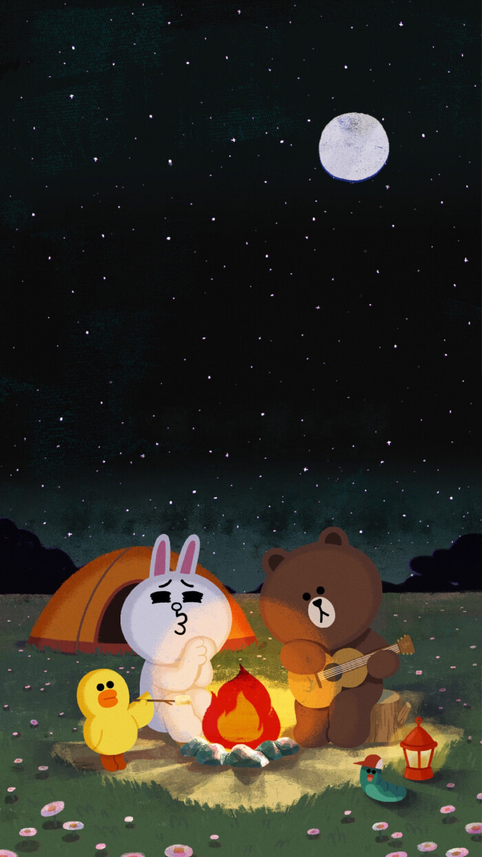 卡通 唯美 简约 欧美 可爱 城市 文字 平铺 插画kitty iphone x壁纸