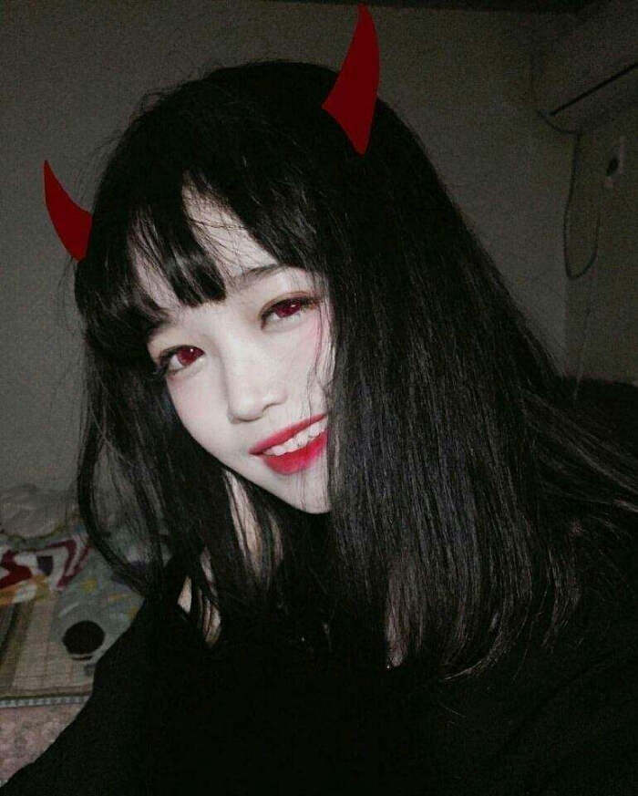 女生方法真人系头像有效女生最去黑头黑色可爱的图片