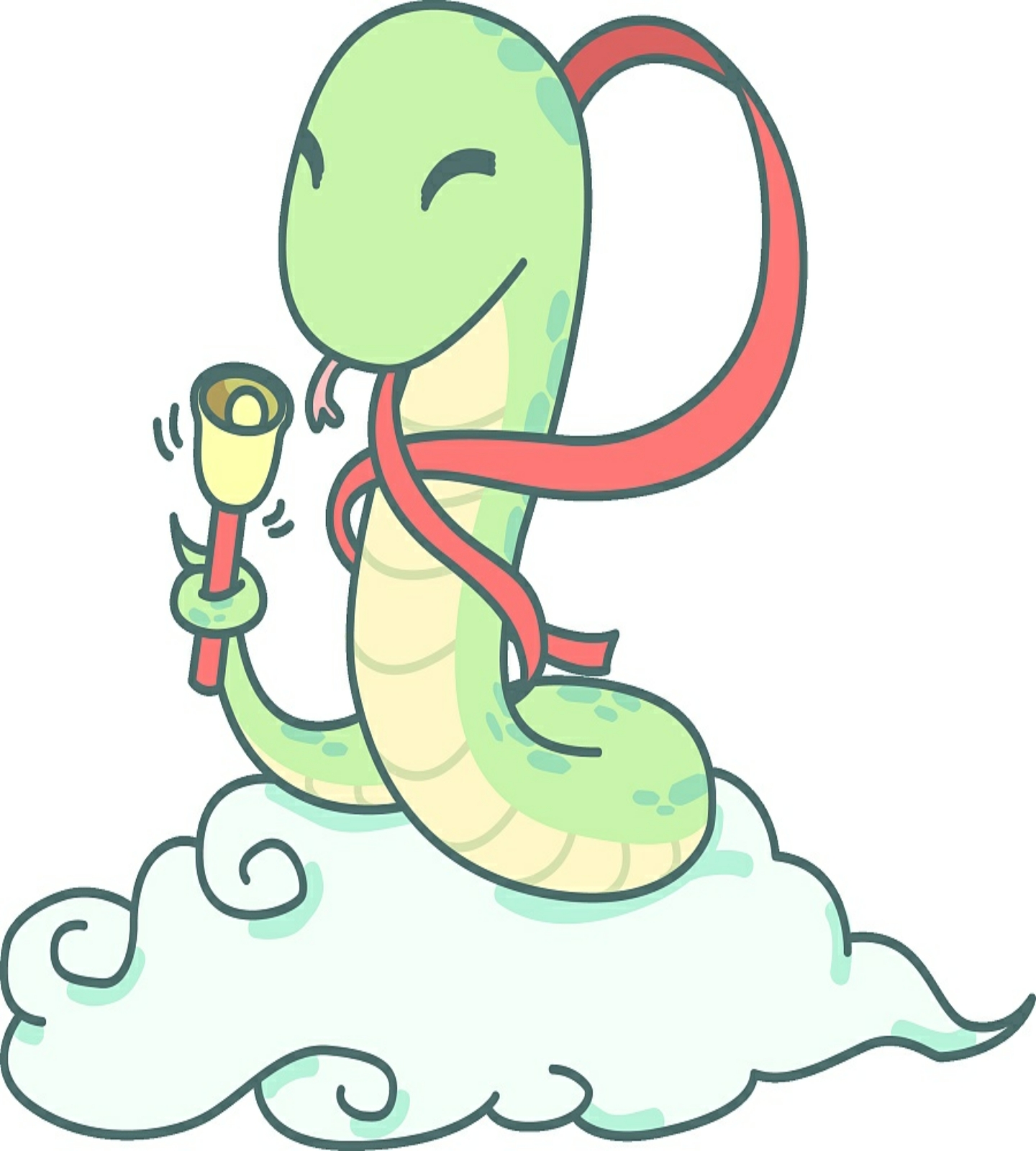 能杰·zid*十二生肖卡通形象设计——蛇