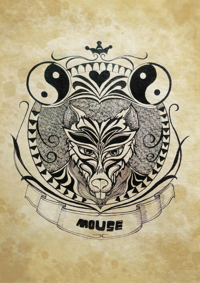 李世鸿*十二生肖系列插画—鼠