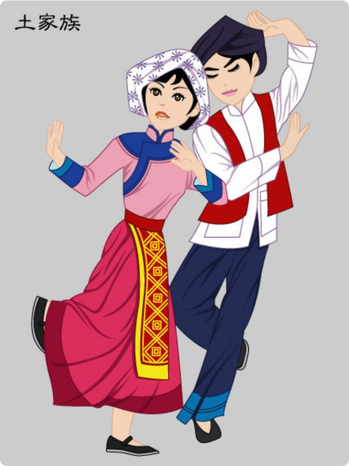 流光溢彩的民族服饰土家族凌波3漫画图片