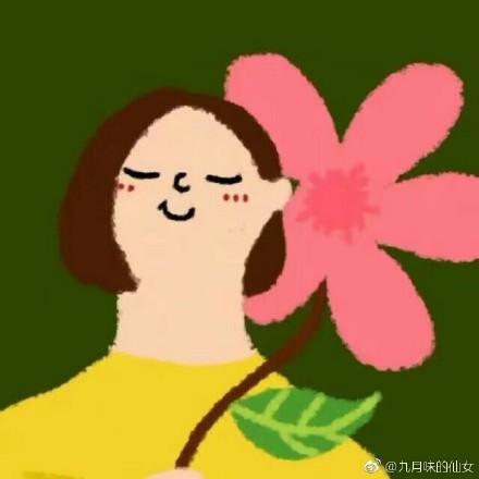 女头像 情侣头像 花背景