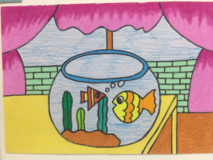 幼儿园水缸上画画图片