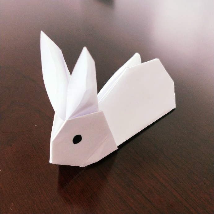 简单兔子折纸图片