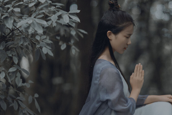 【古风真人摄影】#禅心# 摄影:林翘翘