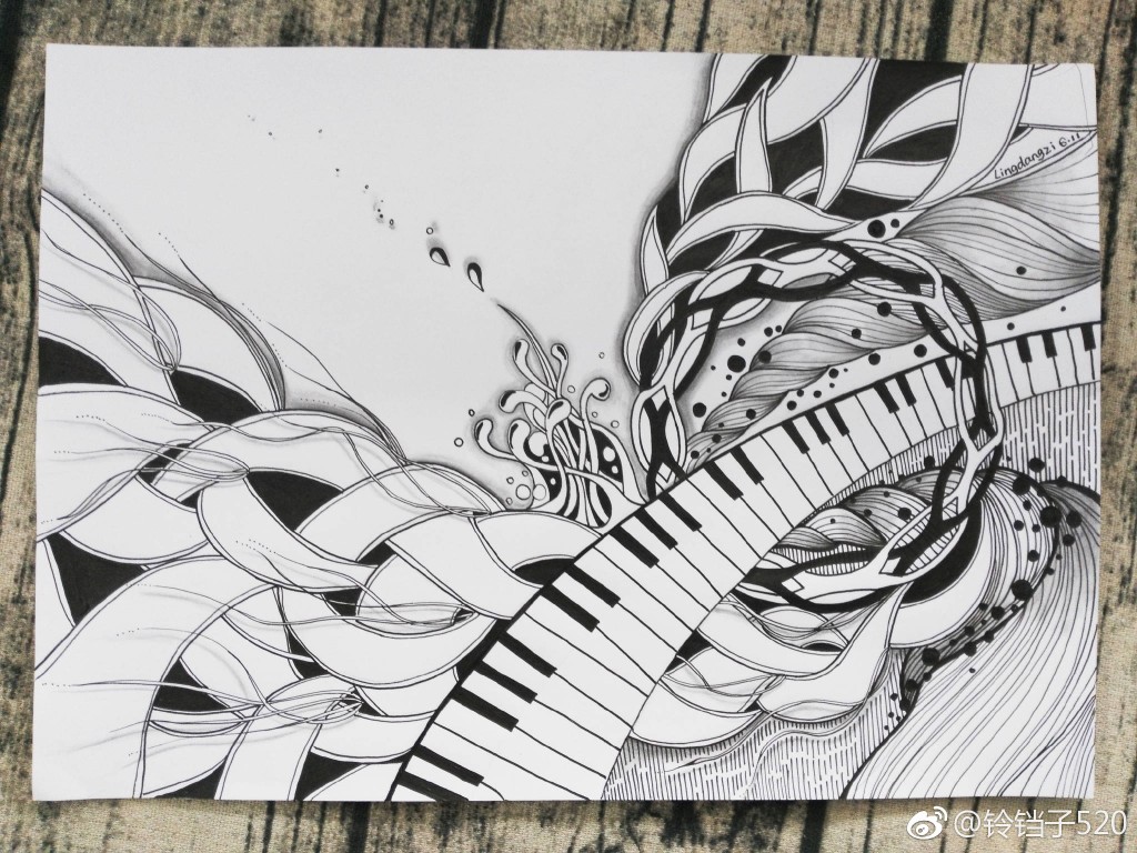 黑白画-堆糖,美好生活研究所
