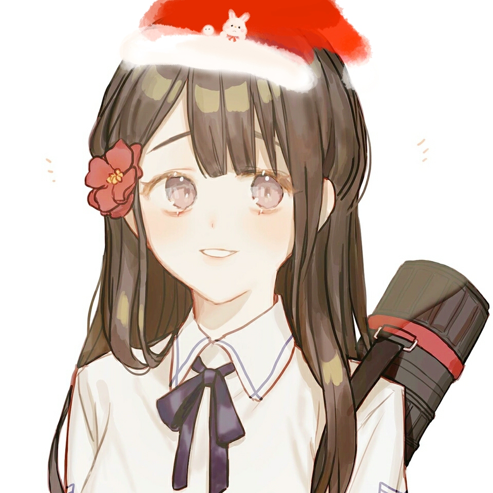 圣诞头像 女生头像 圣诞帽