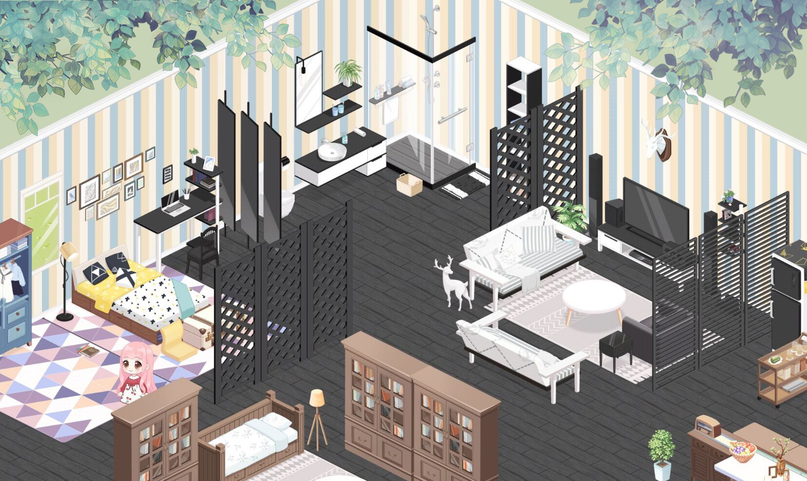 暖暖背景地图小屋