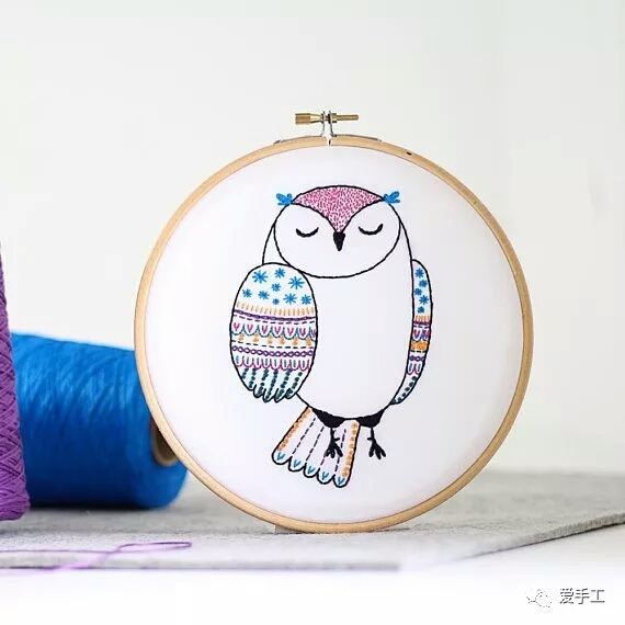 可爱的刺绣小动物们