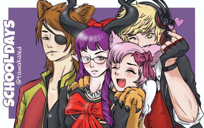 左起)狐狸塔卡,金灯莱拉,猫女,vox