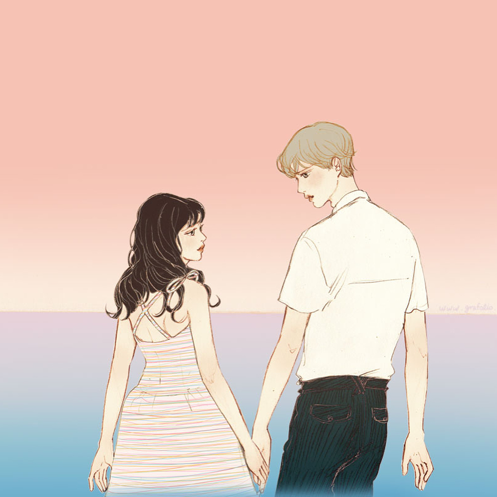 情侣插画