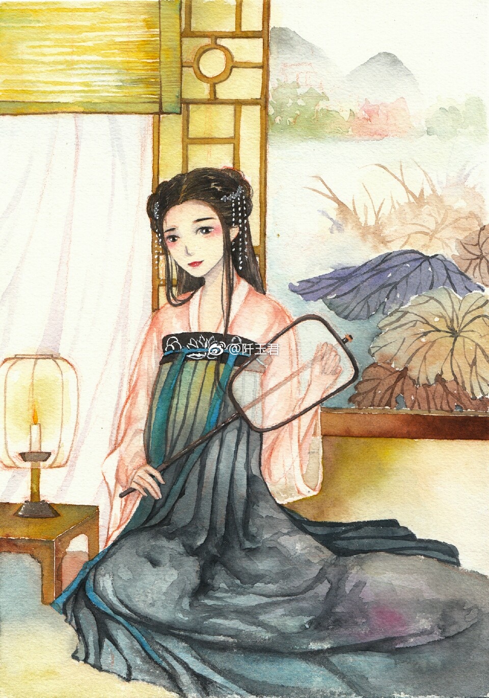 【水彩古风美人】作者:阡玉君