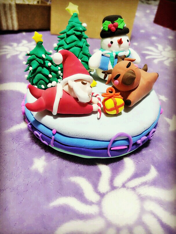 sherry纸粘土手工圣诞