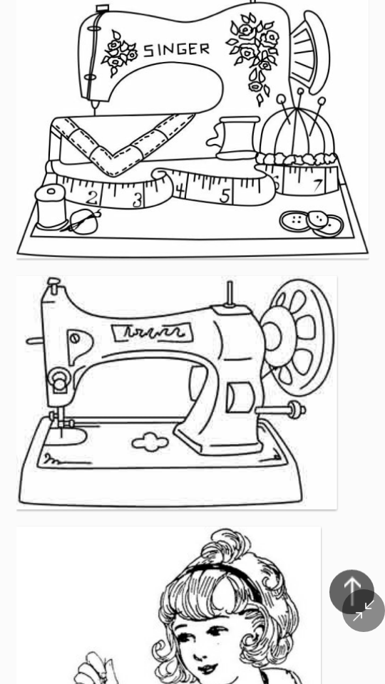 古代缝纫机简笔画图片