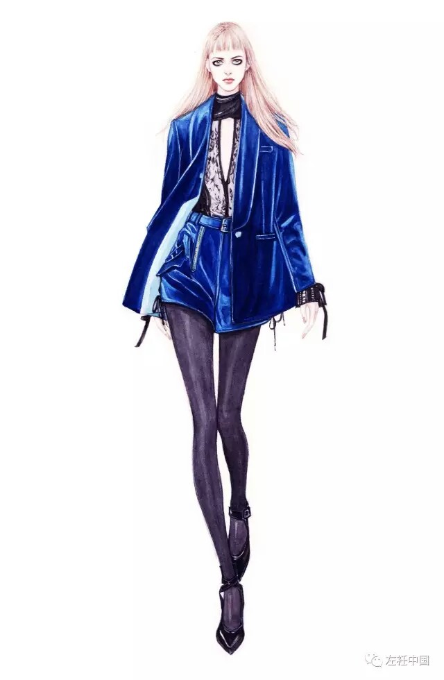 彩铅服装设计稿