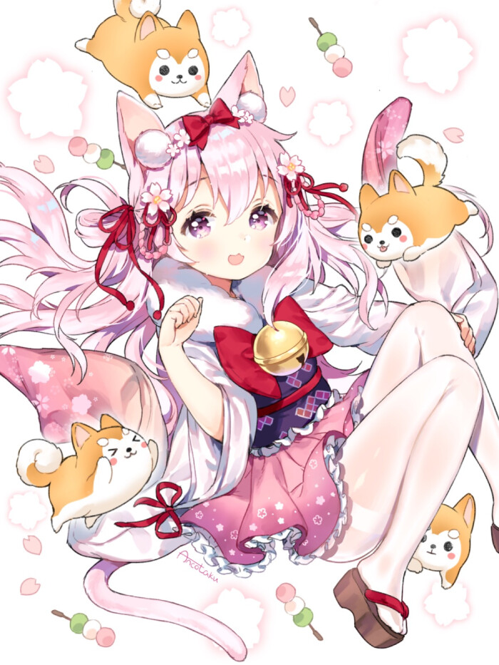 【虎斑*收集】二次元 兽耳 萌娘 手绘 美 动漫 意境 插画 头像 壁纸