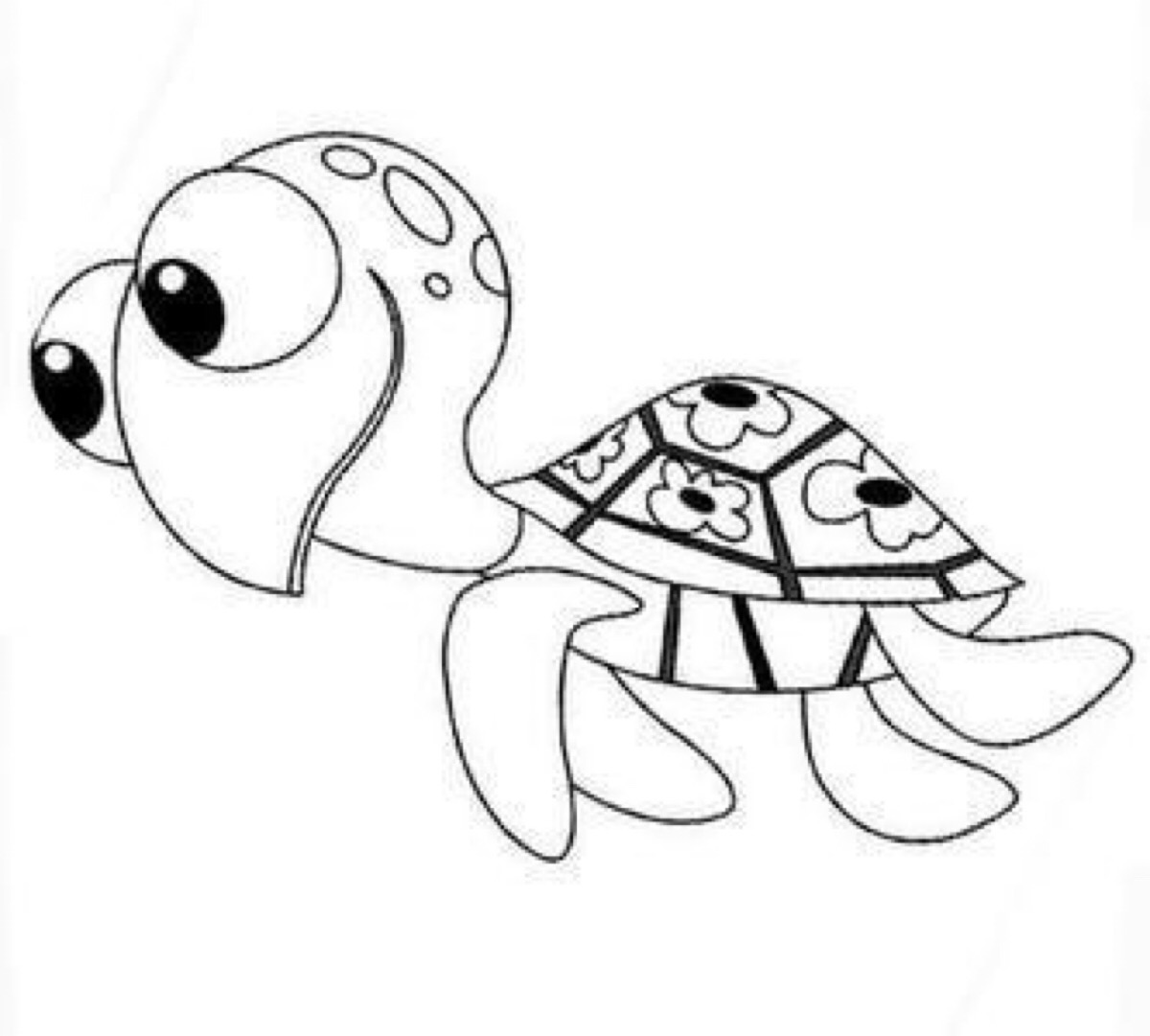 水里的乌龟简笔画图片
