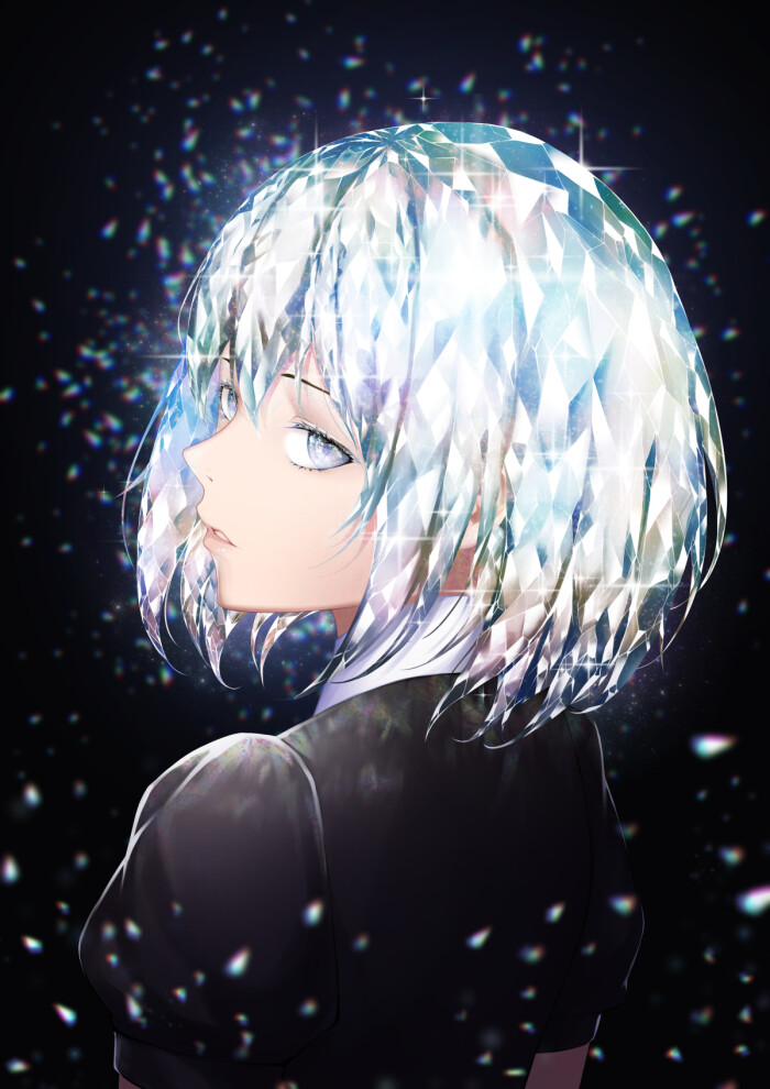 宝石之国 钻石 绘师:scal2let(pixiv id=10338866) 本作品pixiv id=