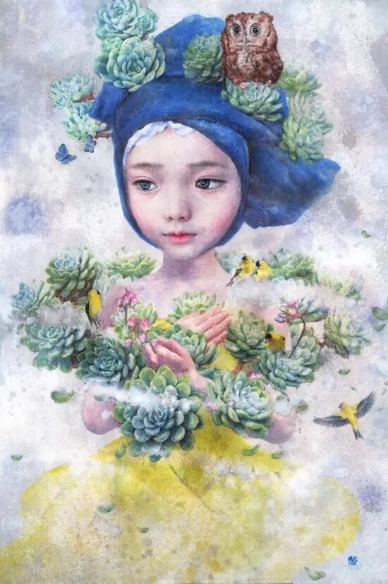 韩国姑娘seungeun suh的画作