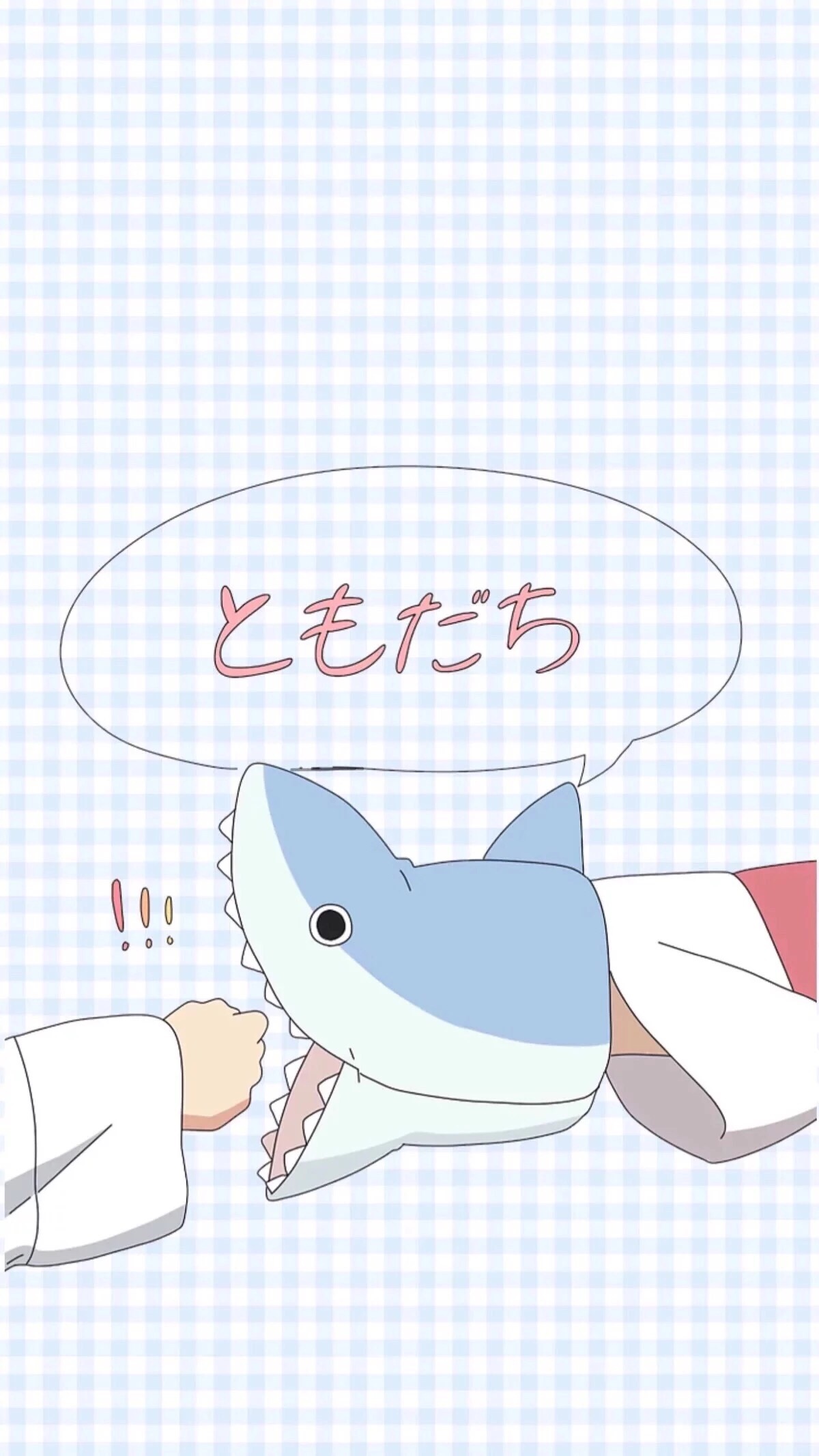 吐舌鲨鱼壁纸卡通图片