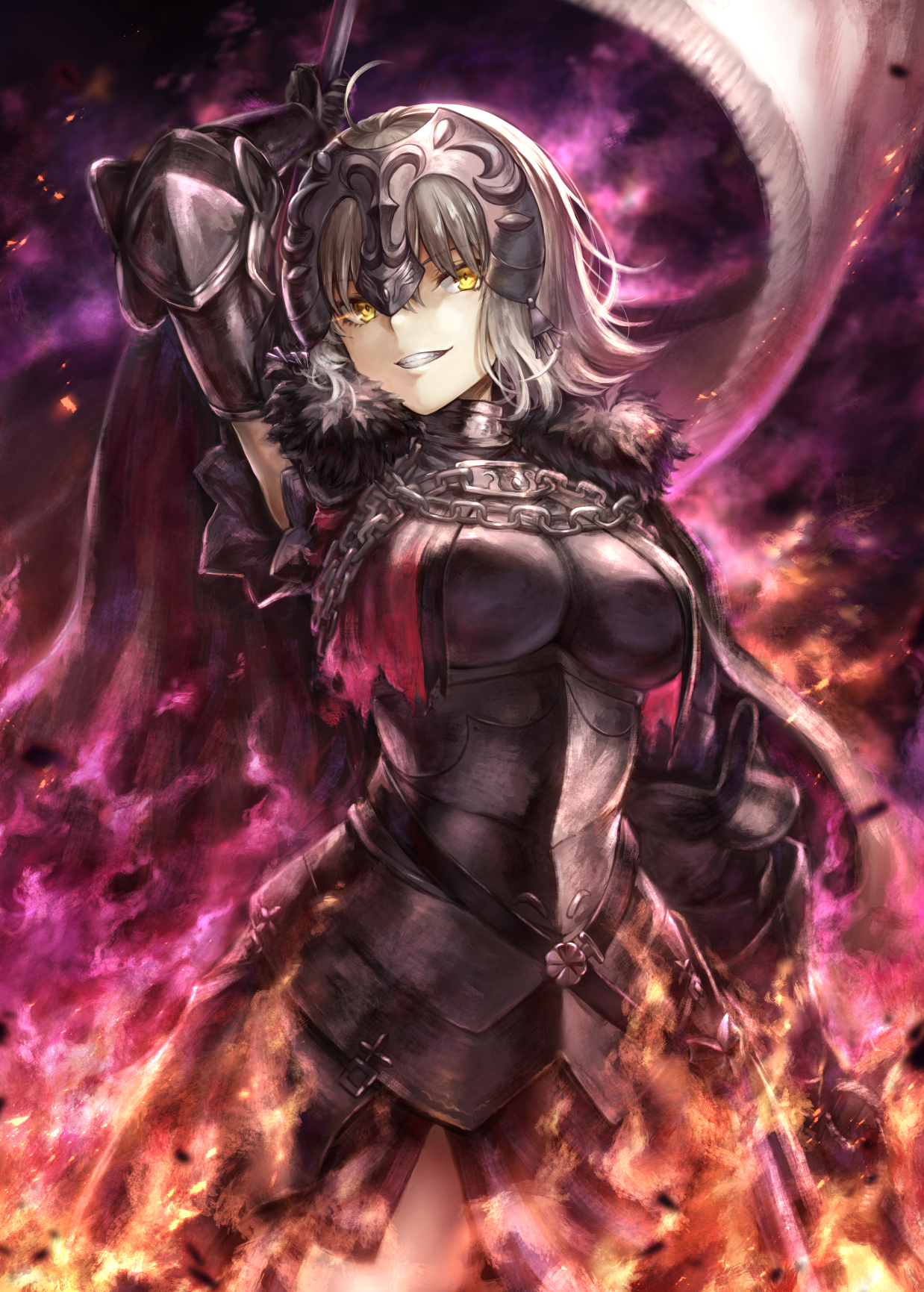 fate/grand order 黑贞德 绘师:ましゅー(pixiv id=15305293) 本作品