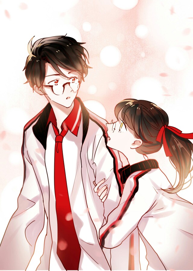 朝花、惜时漫画少女校园恋爱唯美漫画网色插图彩色列图片