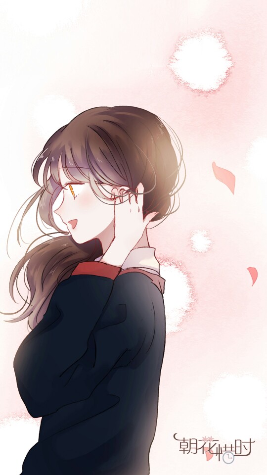 朝花、惜时漫画插图校园恋爱唯美少女の方程式夜漫画图片