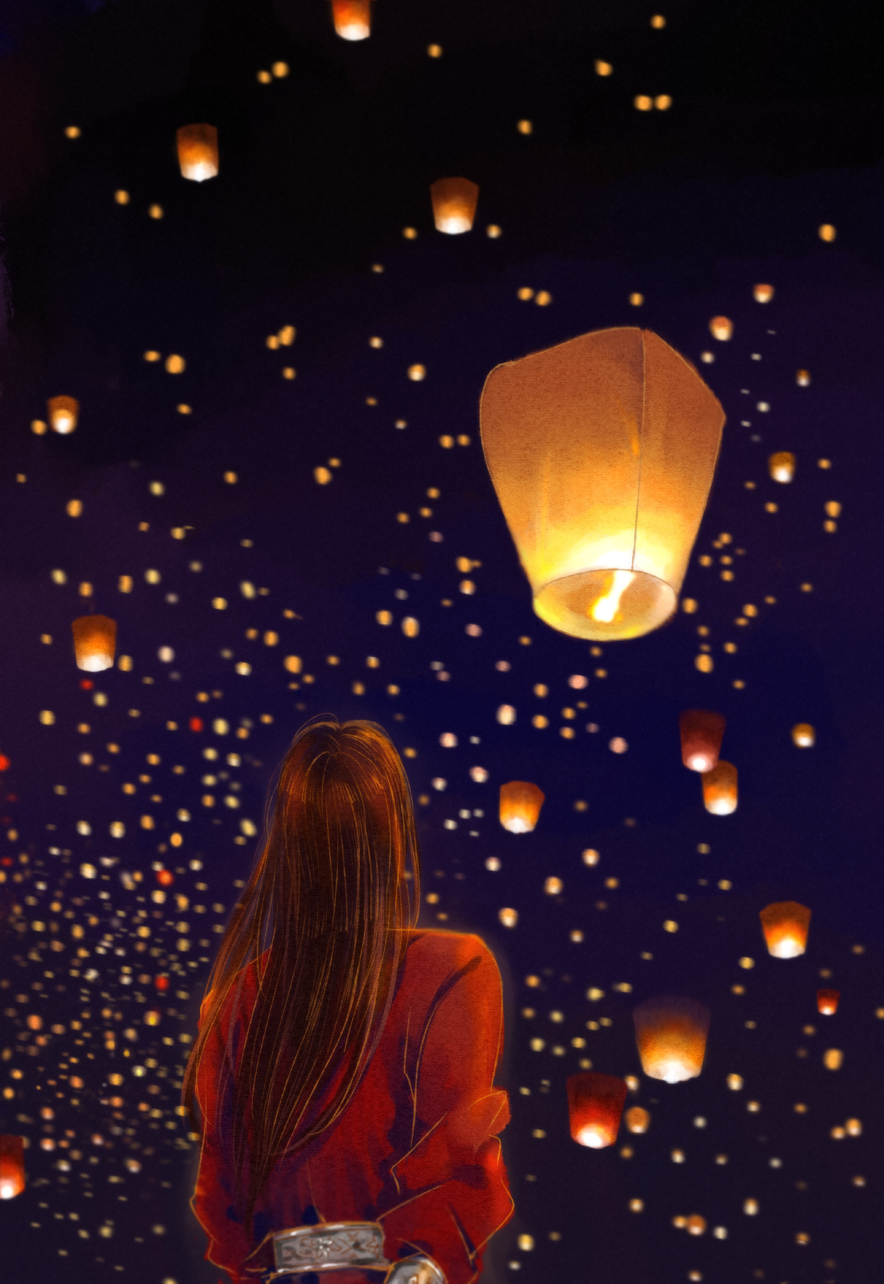 天官赐福# #花怜#   无水印    壁纸    为你明灯三千,为你花开满 !!