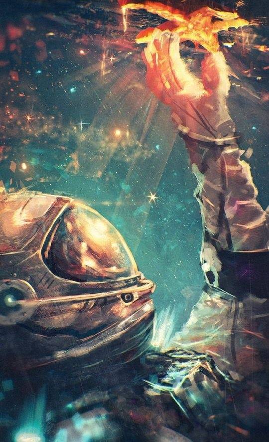 俄罗斯画师sylar113的作品,画的背景图甚是吸引人,色彩也温暖得让人