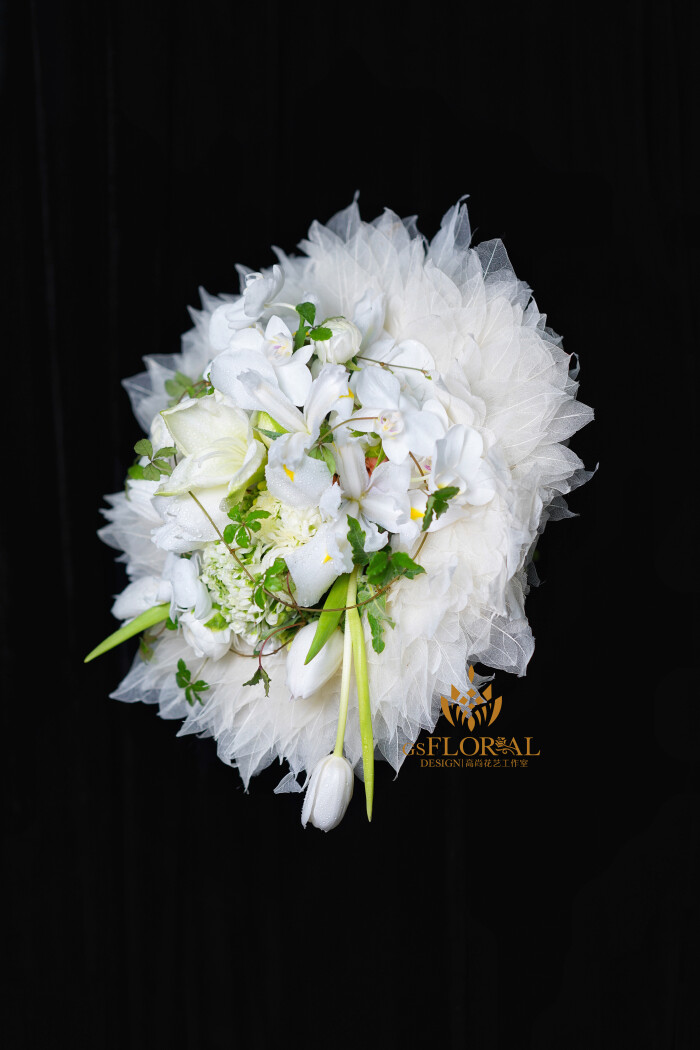 【白色梦幻系列】白色的羽毛搭配白色的花,自然灵动,梦幻可人