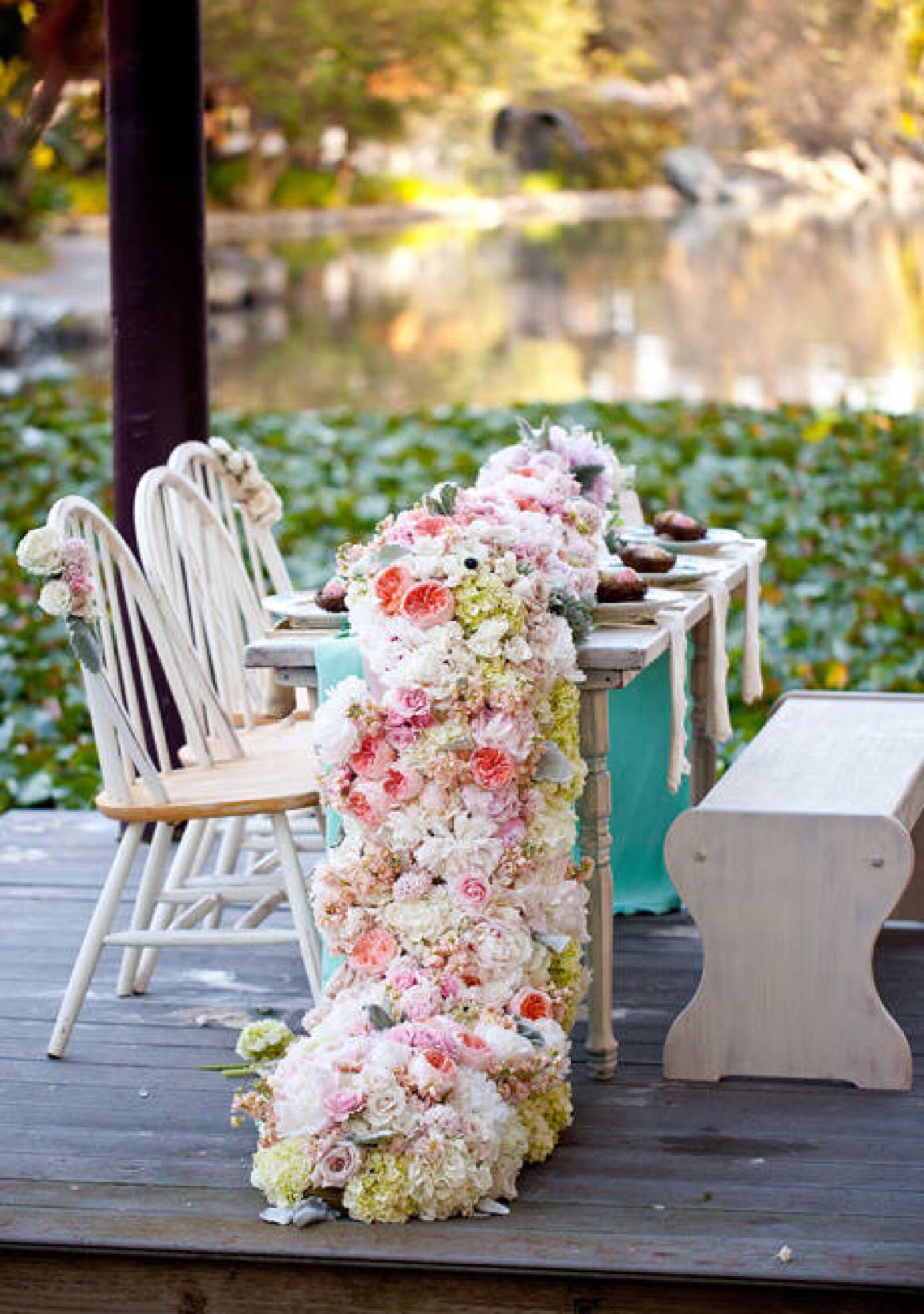 婚礼桌花装饰加长款.