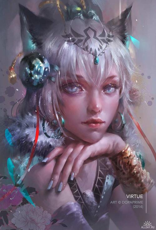 cg 厚涂 兽人