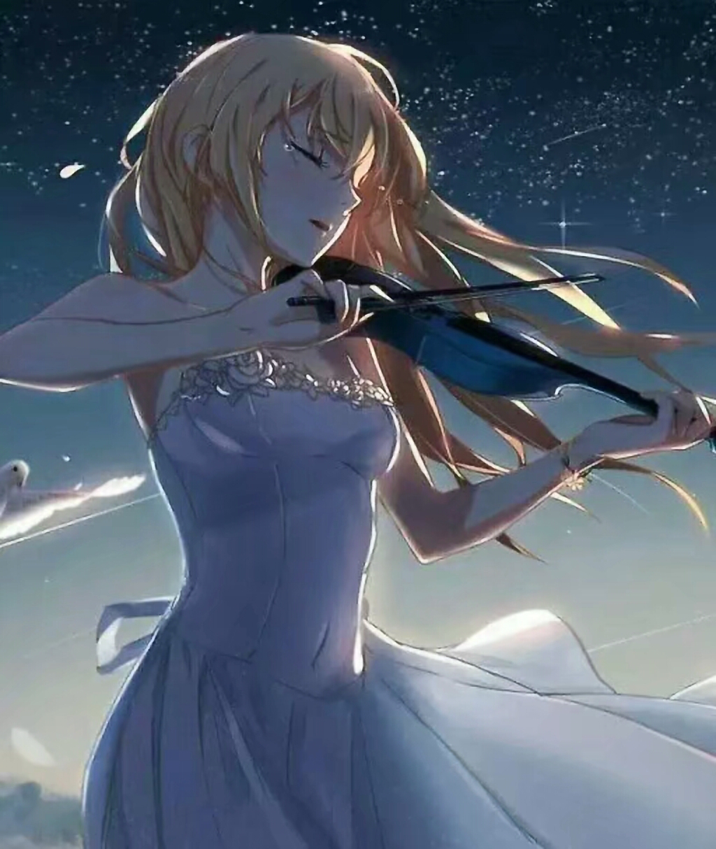 动漫女/小提琴