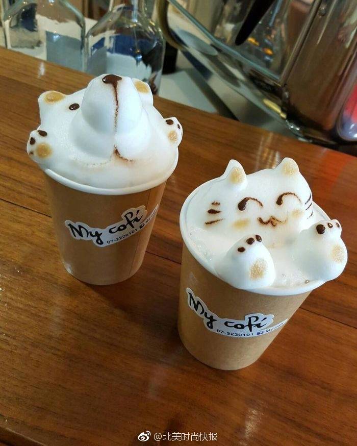 来自台湾省高雄的网红咖啡馆"my cofi",48岁的咖啡师老板张桂芳,用