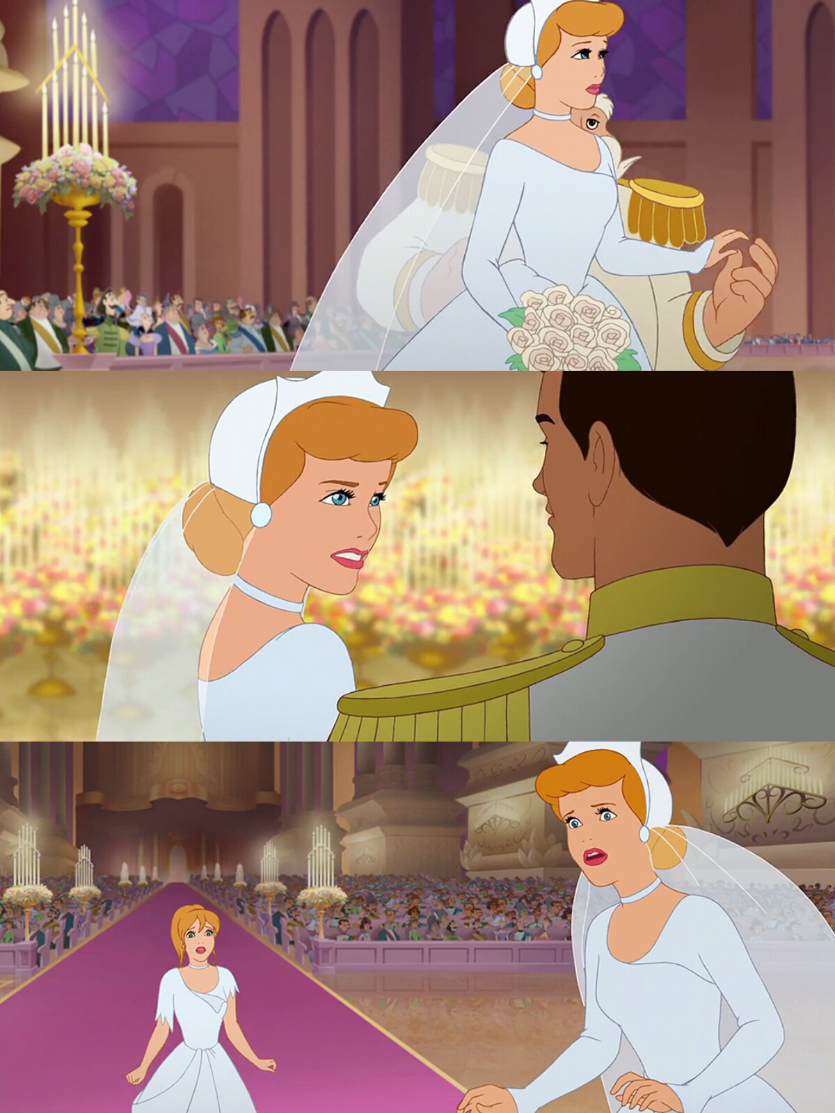 迪士尼公主婚后图片