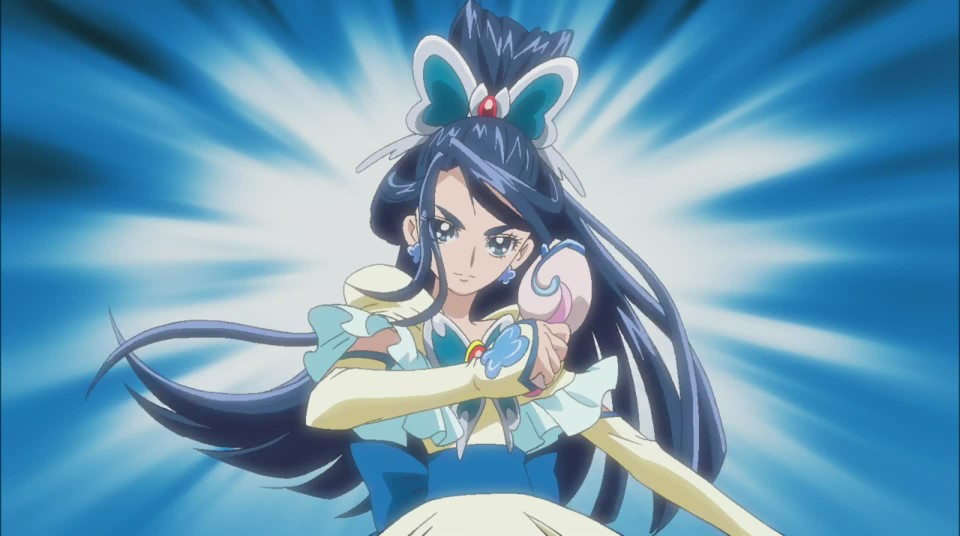 光之美少女5》知性光之美少女水无月香恋知性的蓝色之泉 cure aqua(水