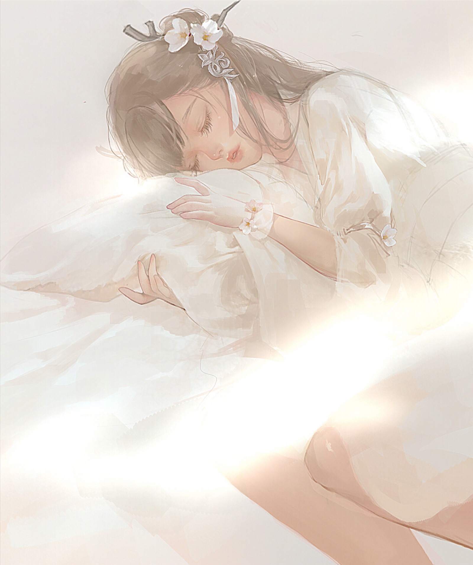 【画师:思堂】【古风】【人物】【cg】【手绘】【插画】【少女】