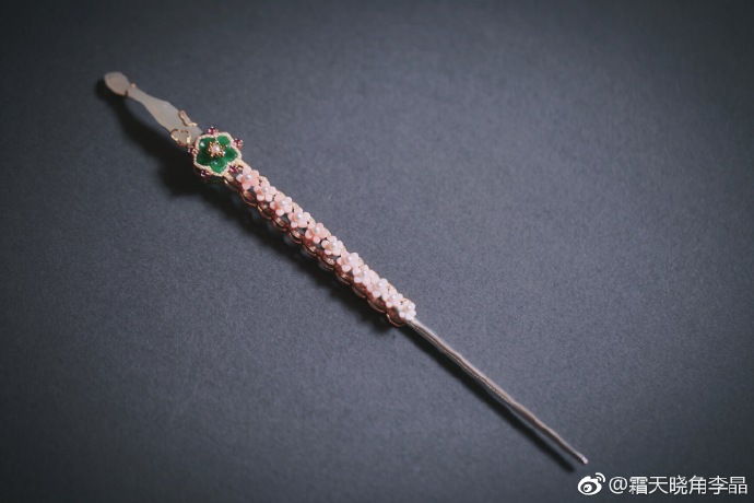 金银器# 一丈青,是传统首饰中非常常见的一种簪子形式.