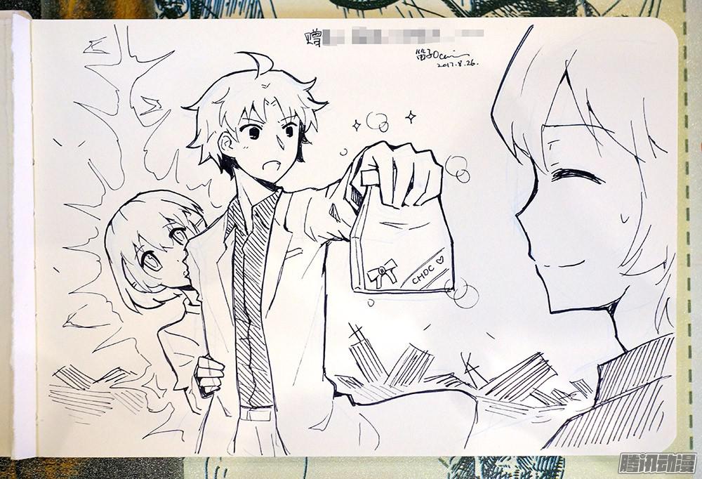 小绿和小蓝作者手绘