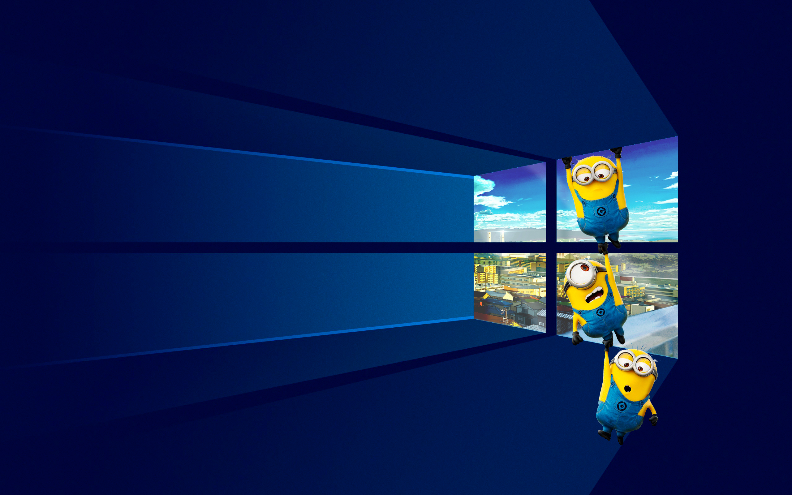 windows 10 by yellow minions